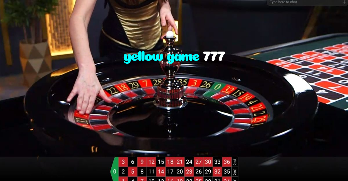 yellow game 777 casino presented on mobile device in Pakistan with slots and live games