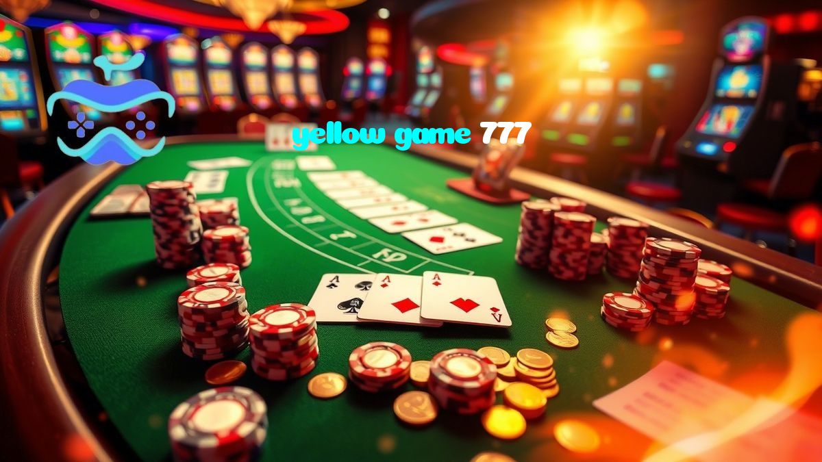yellow game 777 casino presented on mobile device in Pakistan with slots and live games